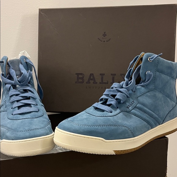 Bally Men's Sky Blue Sneakers - Picture 1 of 8